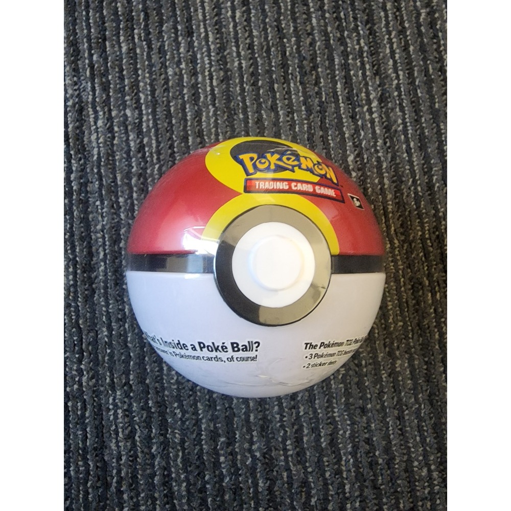 Pokemon TCG Poke Ball Tin 3 Booster Packs 2 Sticker Sheets Factory Sealed NEW